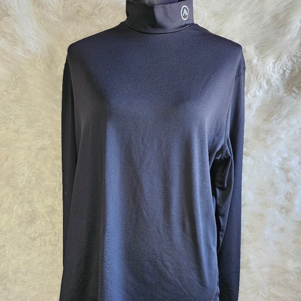 Peak Women's Black Athletic Top Sweatshirt Size:2XL
